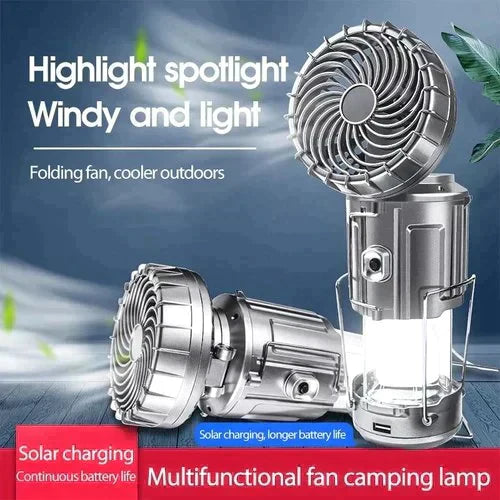 🔥🎁מבצע חם 50% הנחה🎁🔥פנס קמפינג LED נייד עם מאוורר