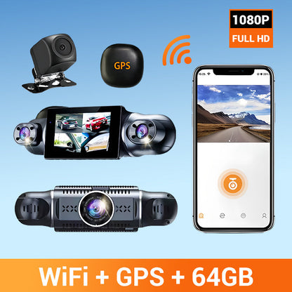 🎉Limited Time Offer⌛️Driving Safety4-Channel FHD Dash Cam with Ultra-Wide Angle