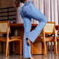 💕אביב חדש👖ג'ינס מתיחה מתלקח עם מותניים גבוהים