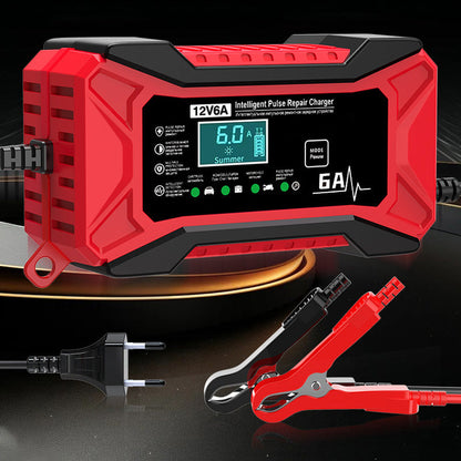 מטען סוללות חכם לרכב ואופנוע