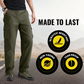 🔥👖 מכנסיים עמידים לגברים במגוון צבעים🥾——גזרה נינוחה עם מספר כיסים, מעוצבת לבילוי ועבודה בחיק הטבע - קנה 2 קבל משלוח חינם