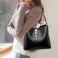 Women’s Elegance Leather Bucket Tote