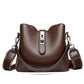 Women’s Elegance Leather Bucket Tote