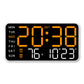 ⏰שעון קיר דיגיטלי LED דקורטיבי רב-תכליתי