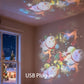 🔮🌟 פנס LED מסתובב דינמי – אור פולט איכותי לעיצוב ואווירה 🎑
