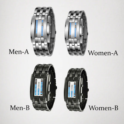 ⌚✨ שעון דיגיטלי LED בינארי – עיצוב ייחודי ומודרני מרהיב 🔥