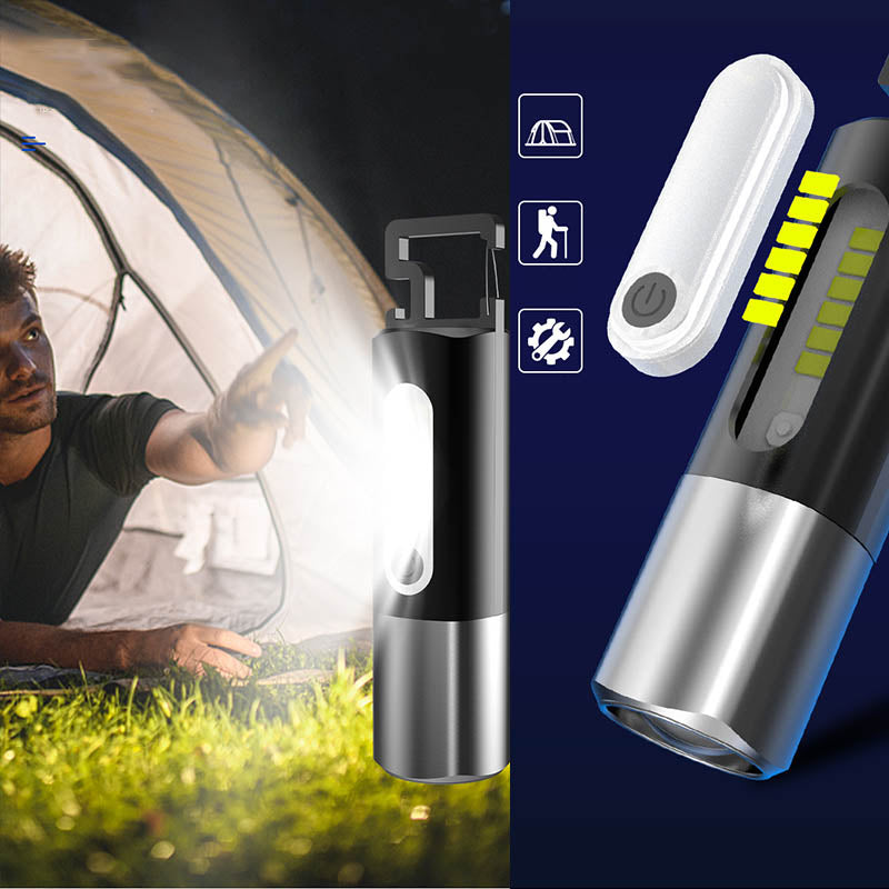 Retractable Function LED Retractable Multi-Function Glare Flashlight – israelwind