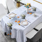 Light luxury high end oval pvc tablecloth